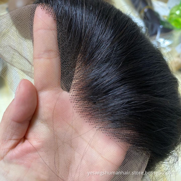 Cheap Raw Peruvian Virgin Human Hair HD Transparent 13x4 360 Lace Frontal Closure 2X6 4X4 5X5 Lace Closure Frontal Human Hair